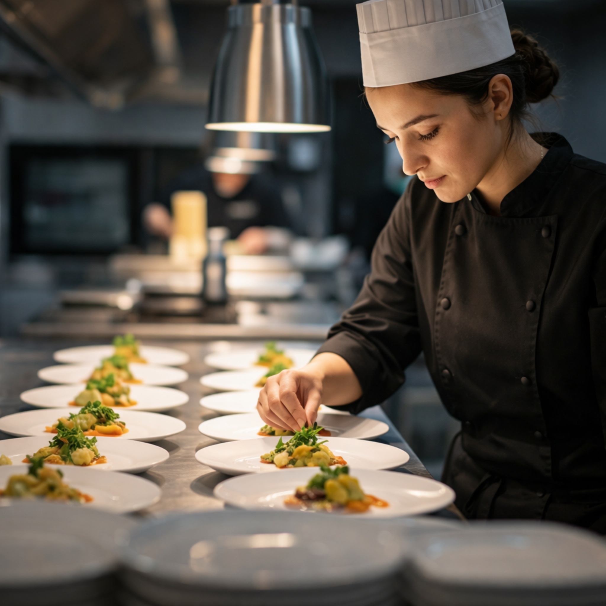 high-end restaurant kitchen